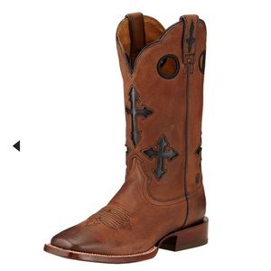 Ariat Ranchero Western Boots wide square toe 7.5